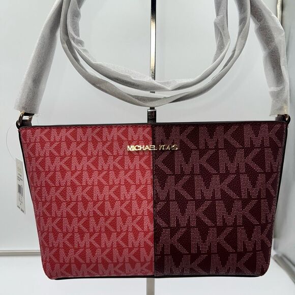 Michael Kors Handbags - Michael Kors Red and Burgundy Women's Bag